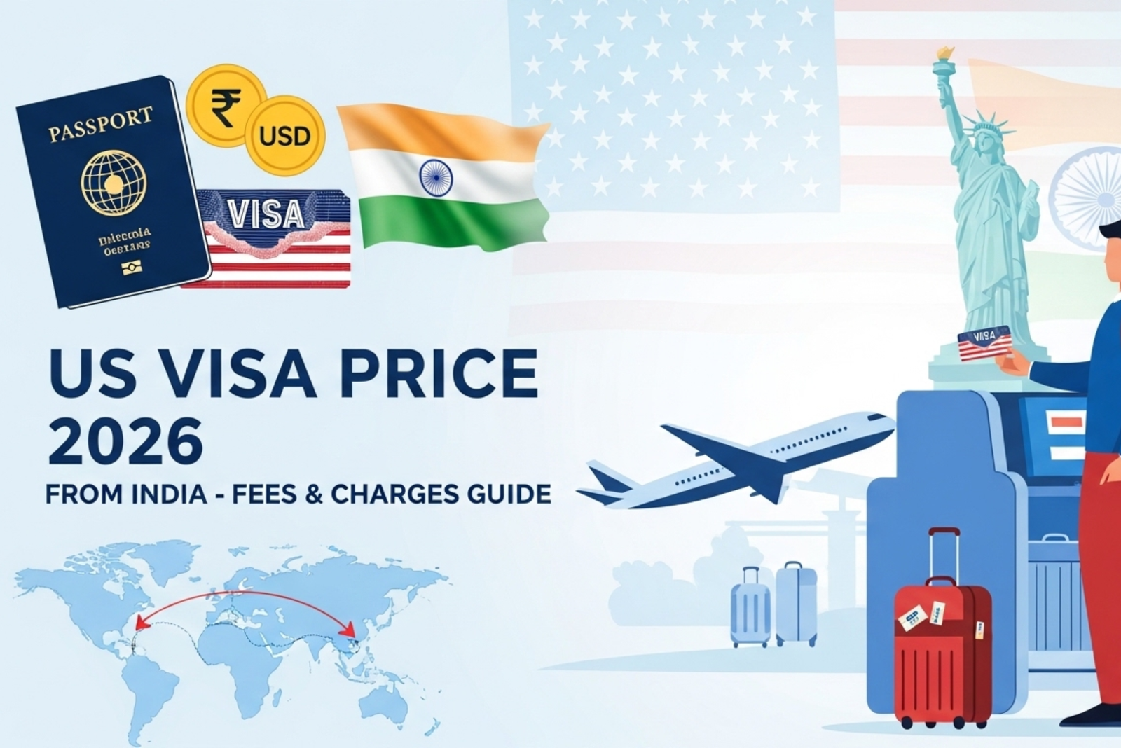 US Visa Price from India in 2026 Visa Charges and Fee Guide