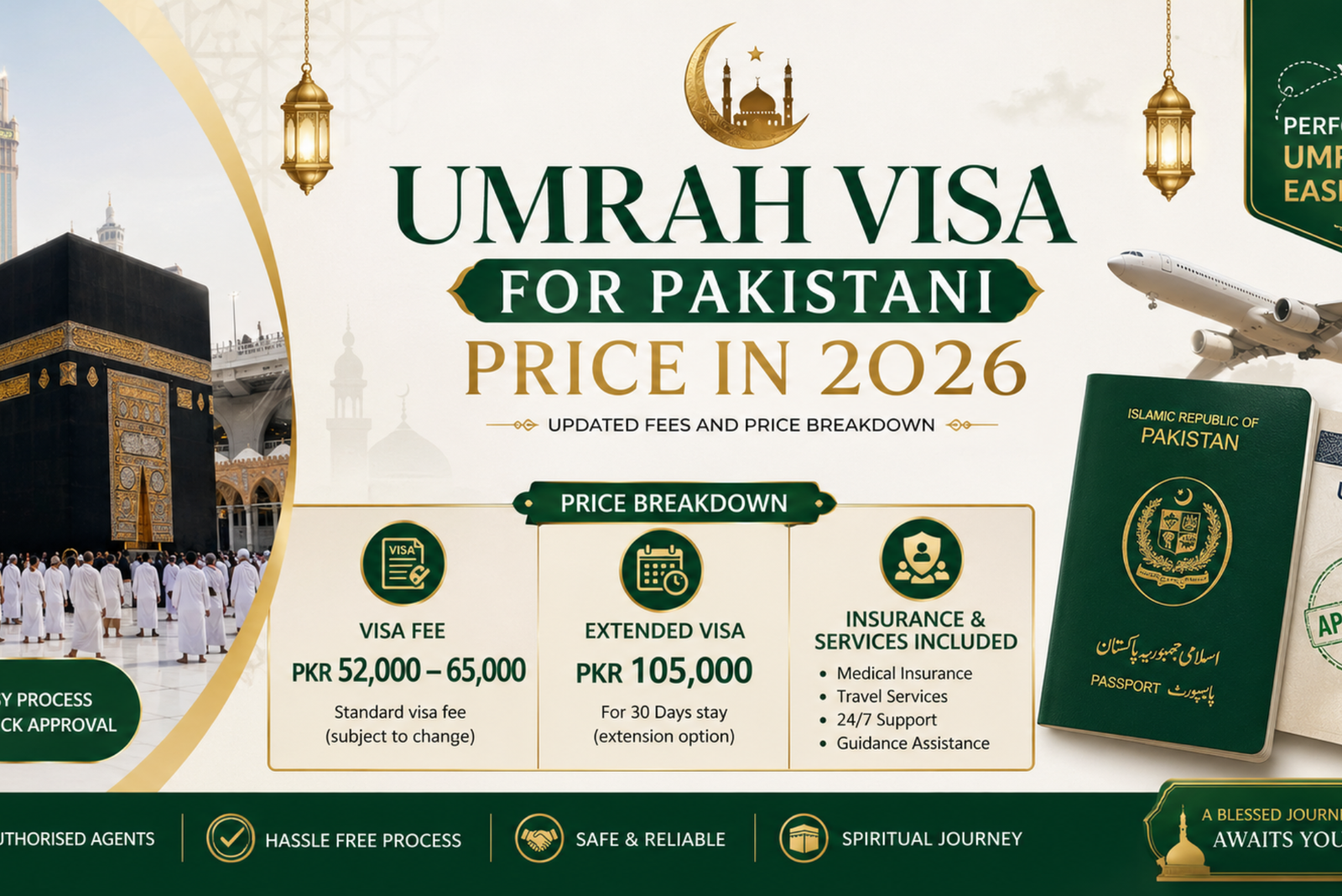 Umrah Visa for Pakistani Price in 2026 Updated Fees and Price Breakdown