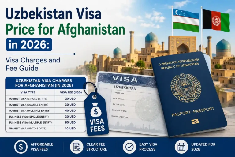 Uzbekistan Visa Price for Afghanistan in 2026 Visa Charges and Fee Guide