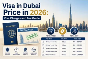 Visa in Dubai Price in 2026 Visa Charges and Fee Guide